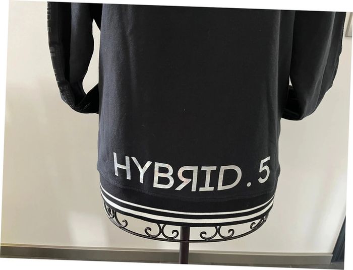 Gilet zippé noir à capuche taille XL marque hybrid.5 - photo numéro 6