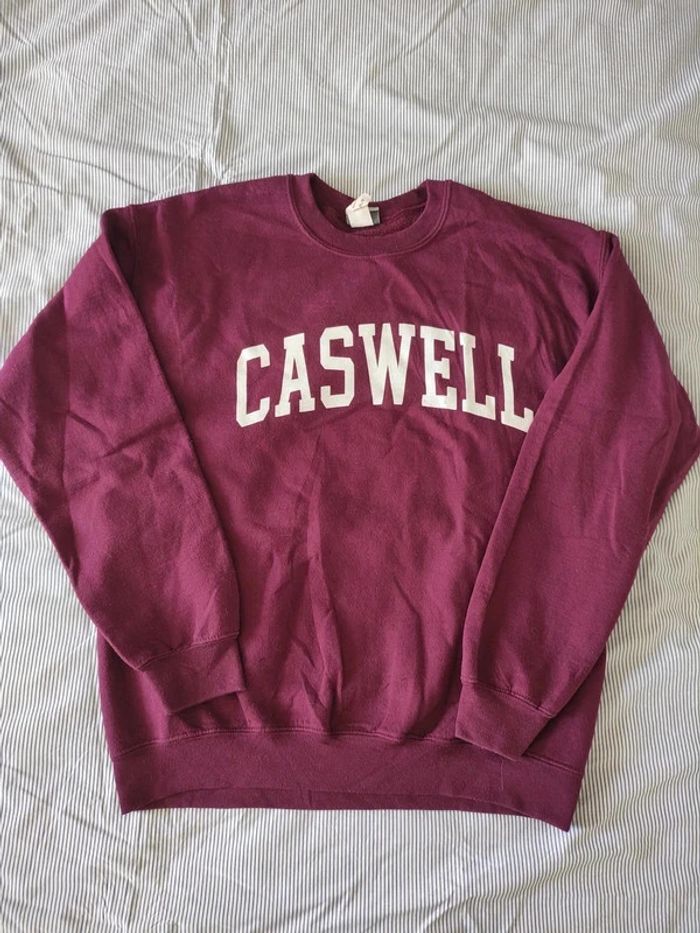 Sweat vintage bordeaux, taille M, Caswell, MV sport