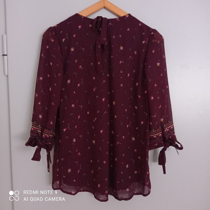 Blouse bordeaux t36 Clockhouse - photo numéro 6