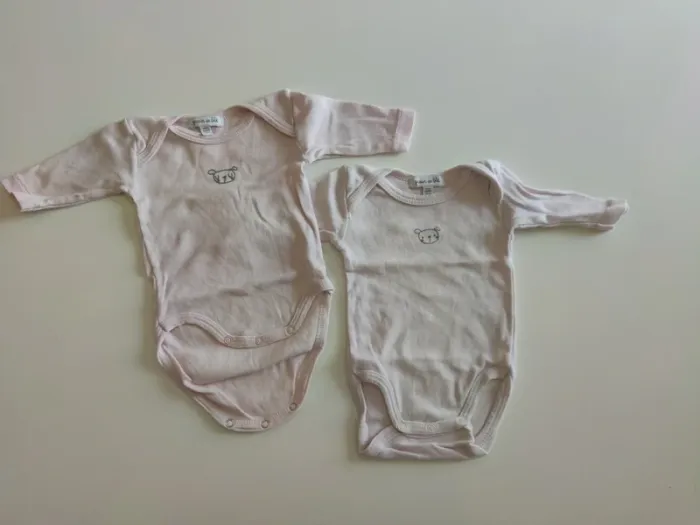 Lot de 2 bodies 1 mois