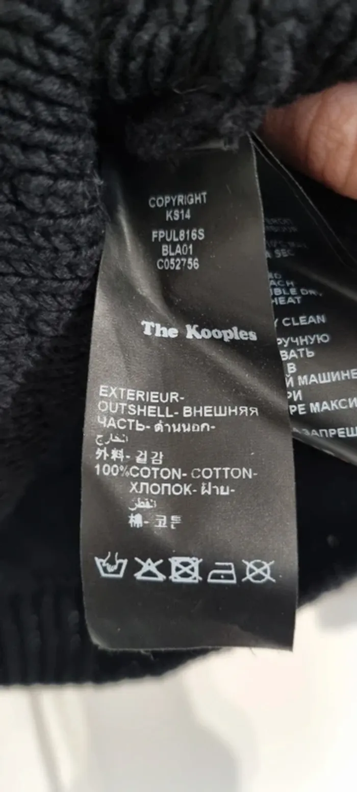 Pull noir the kooples sport 38 - photo numéro 4