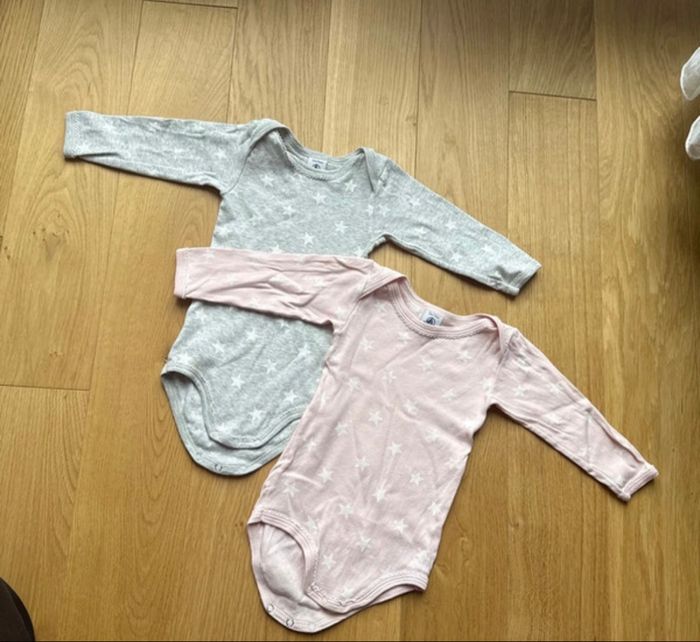 2 Body fille 12 mois petit bateau