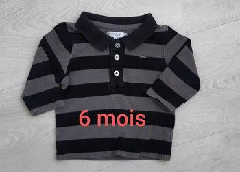 Polo manches longues- 6 mois