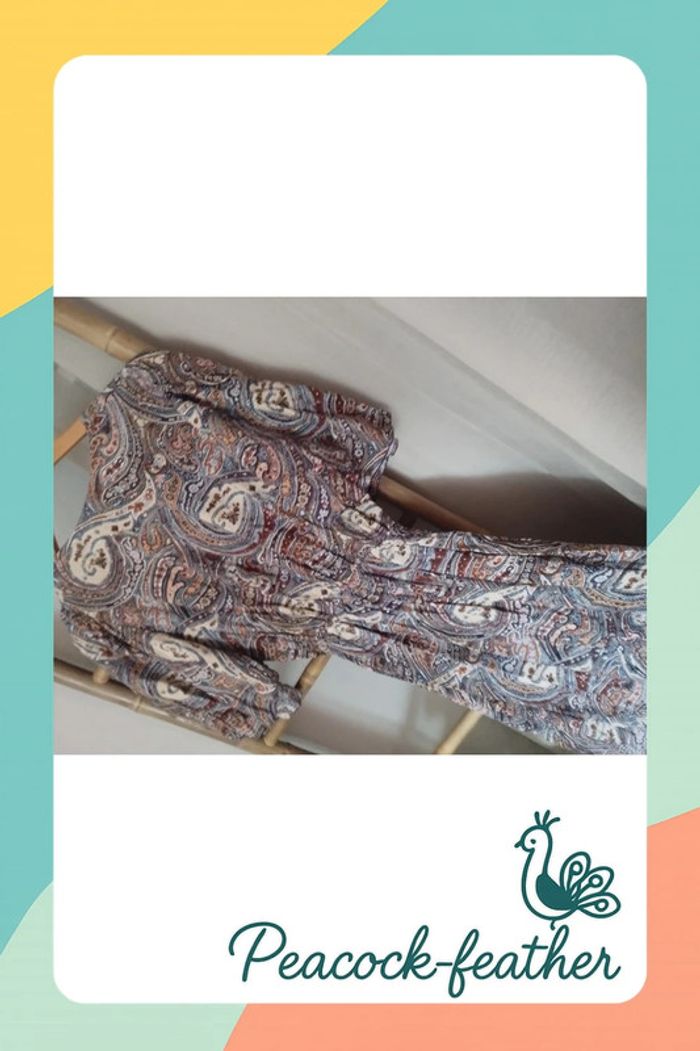 Robe longue marron TU l'effet péi - photo numéro 10