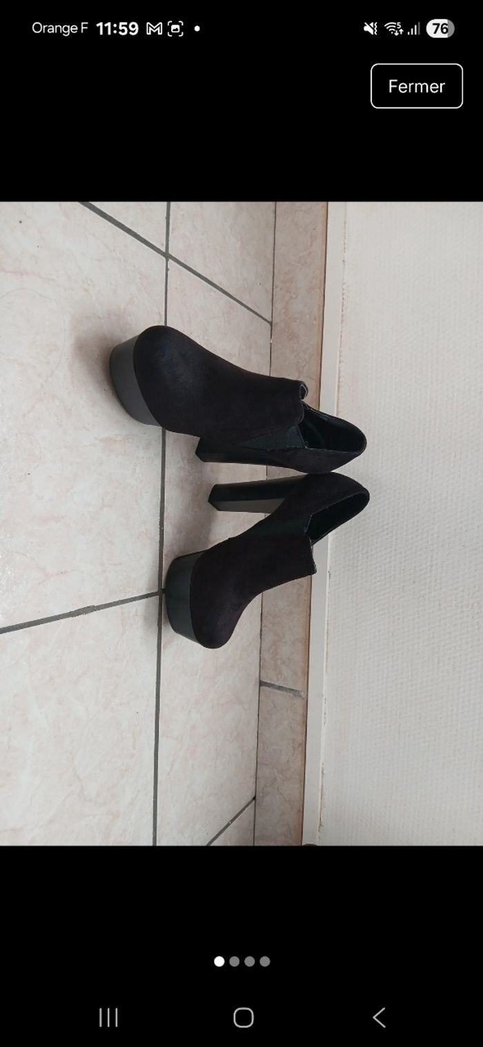 Bottines a talon 13cm taille 37