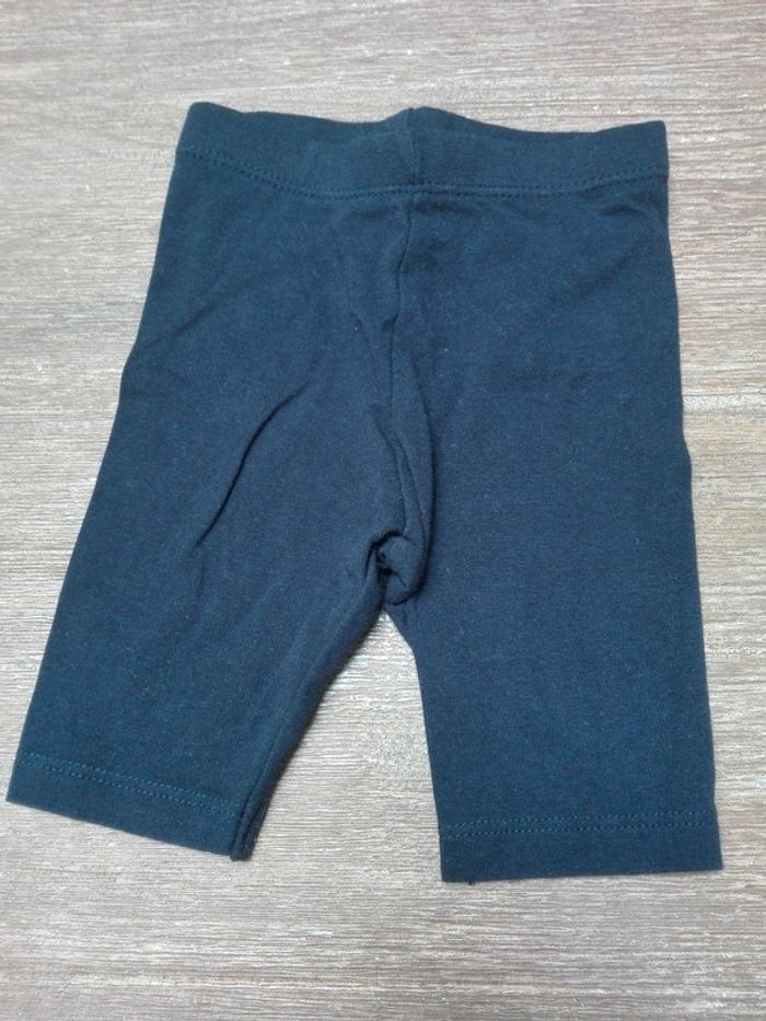 Lot 3 leggings gris bleu écossais pois - photo numéro 2