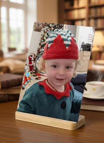 Cadre avec support en bois