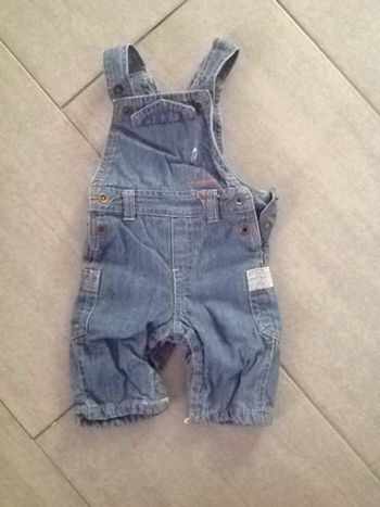 Salopette jeans épaisse Kitchoun - 3 mois