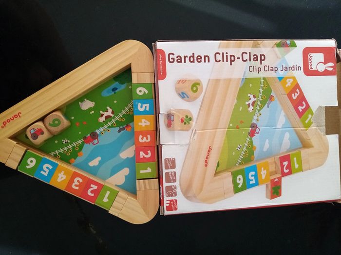 Clip clap lapin janod en bois