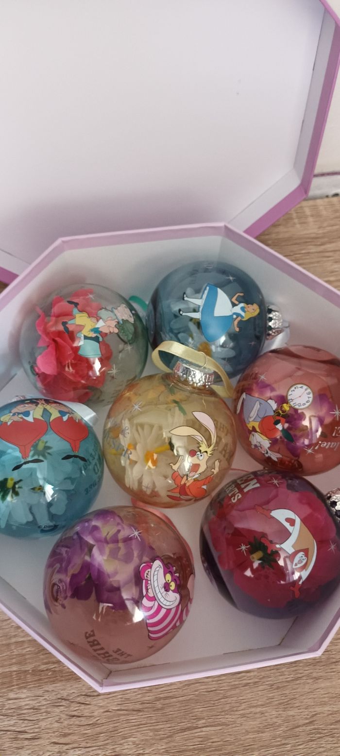 Coffret 7 boules de Noël disney Alice au pays des merveilles - photo numéro 8