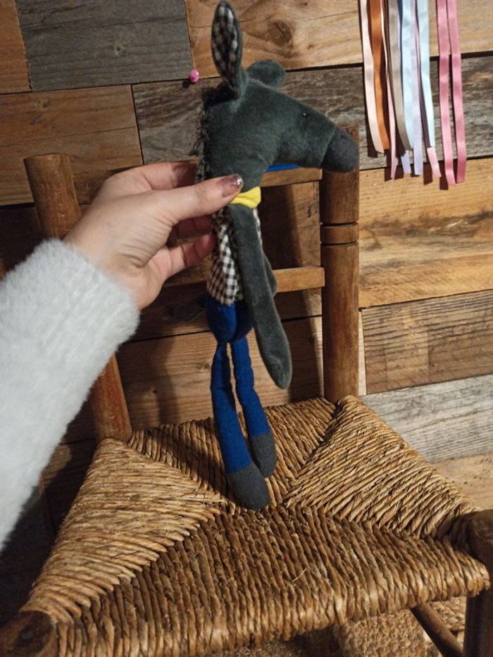 Doudou hochet âne Moulin roty pomme des bois tbe - photo numéro 5