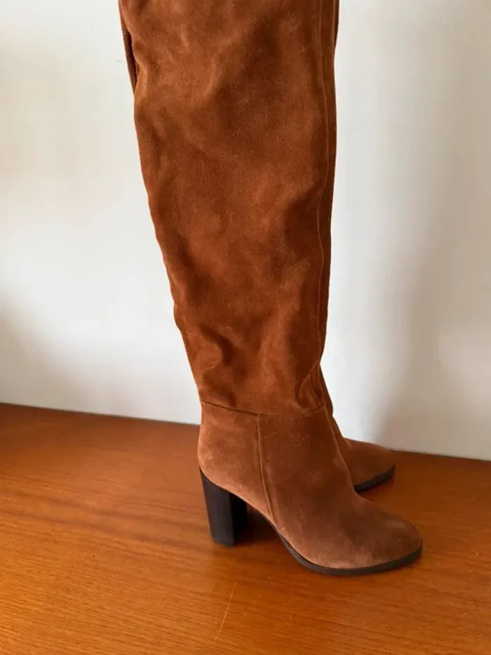 Bottes camel à talons - photo numéro 2