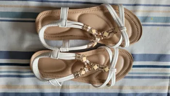 sandale blanche femme pointure 38 marque libra pop