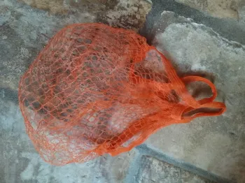 Sac filet Vintage orange