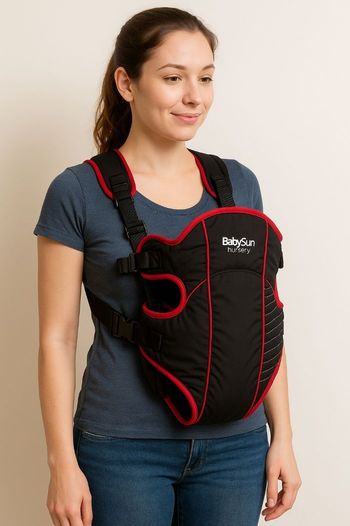 Porte-bébé Babysun – Noir et rouge