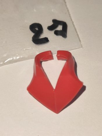 Playmobil vintage foulard col V rouge