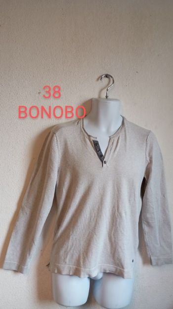 Pull fin col V homme 38