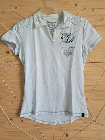 Tee shirt blanc équitation