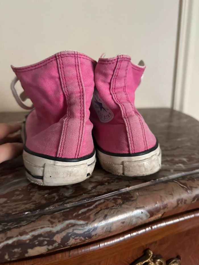 Converse hautes roses taille 38 - photo numéro 6