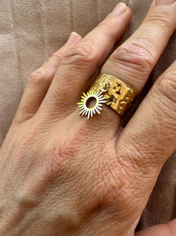 Bague or manchette soleil
