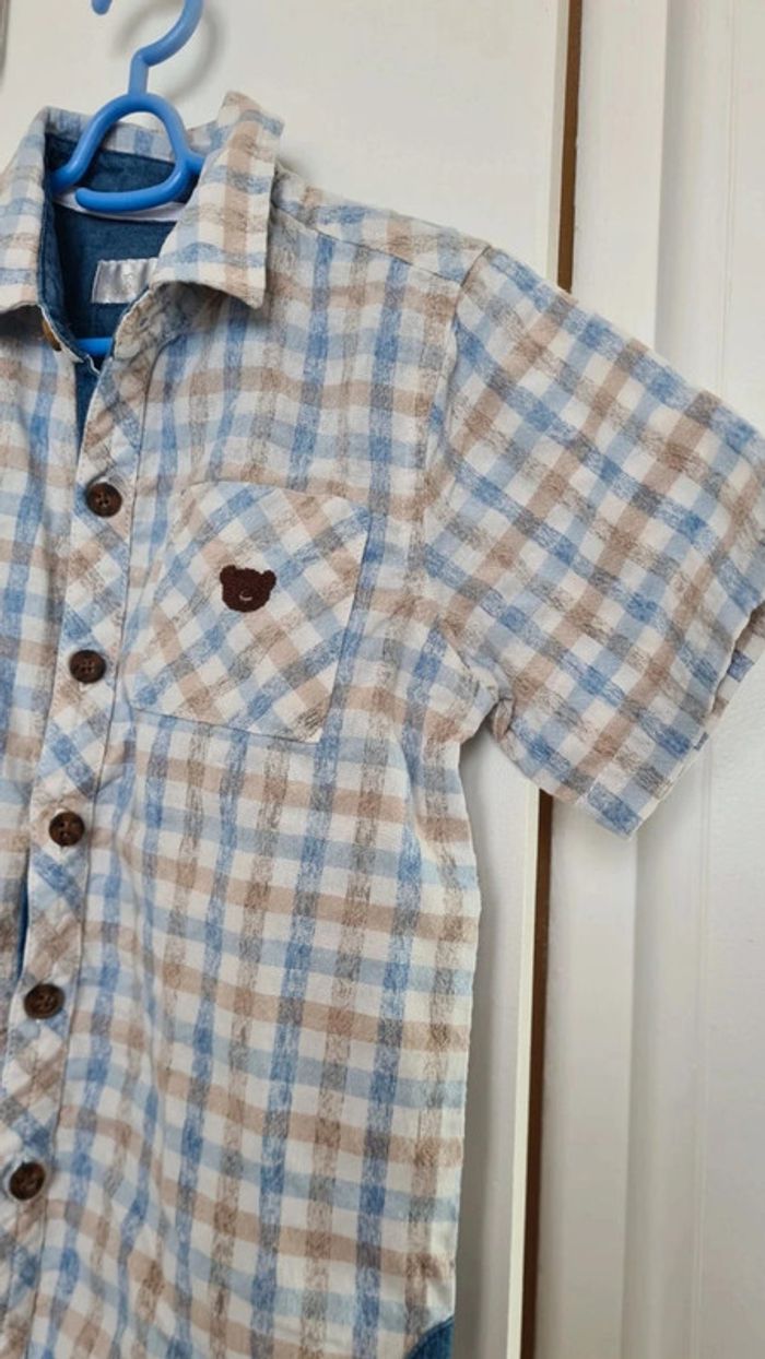 Chemise d'été manches courtes garçons 4-5 ans - photo numéro 5