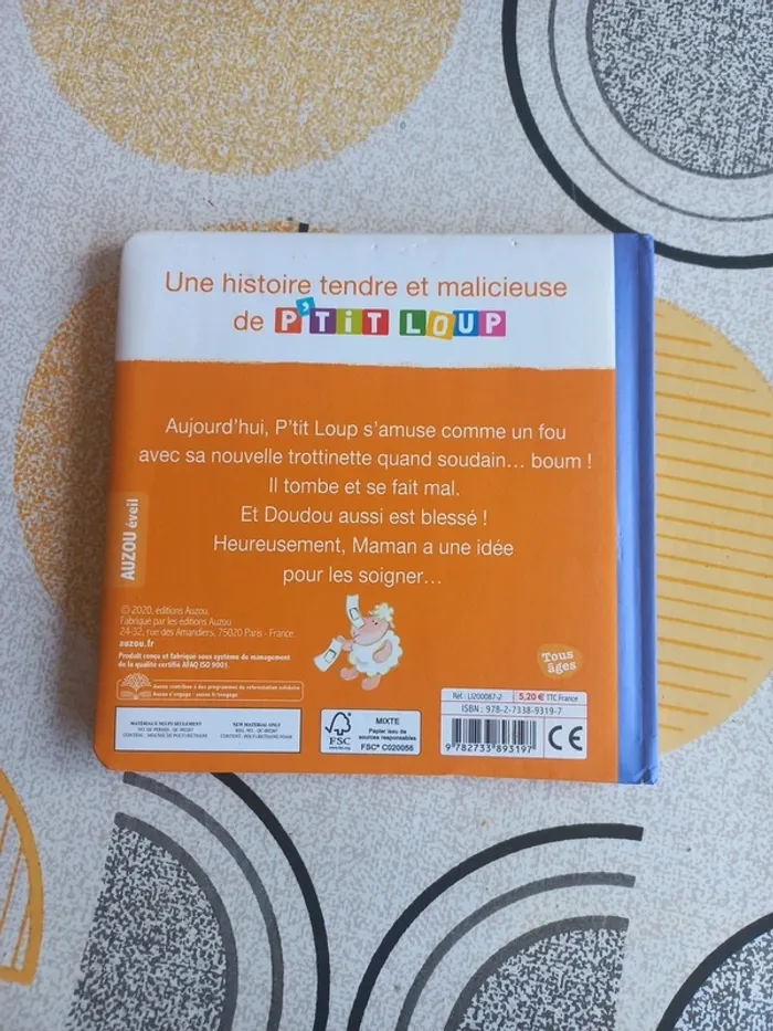 Livre P'tit loup a un bobo - photo numéro 2