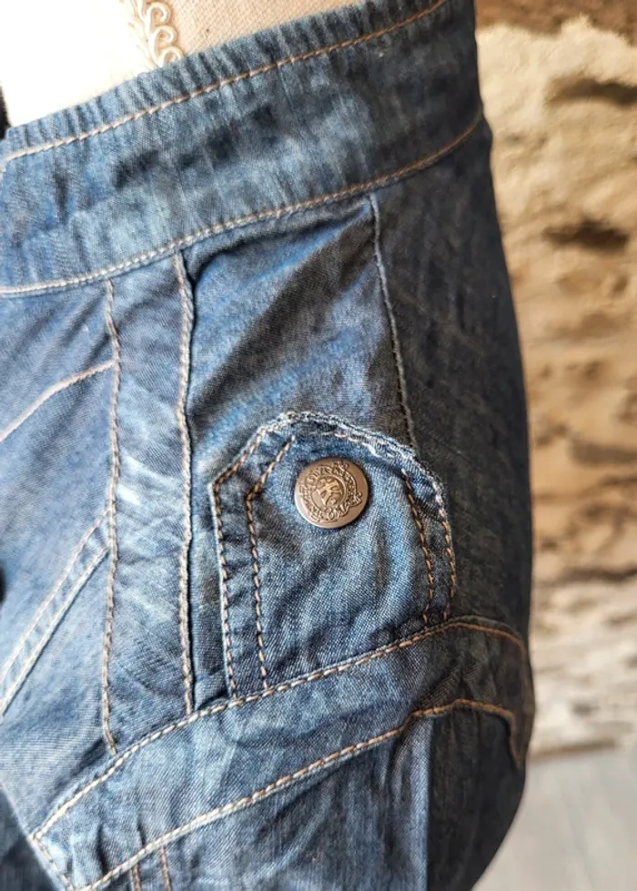 Veste en jean bleue Kaporal Taille XS - photo numéro 8