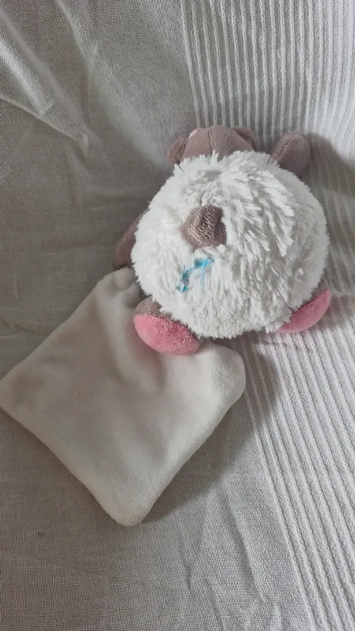 Peluche  hippopotame  Babynat rose - photo numéro 4