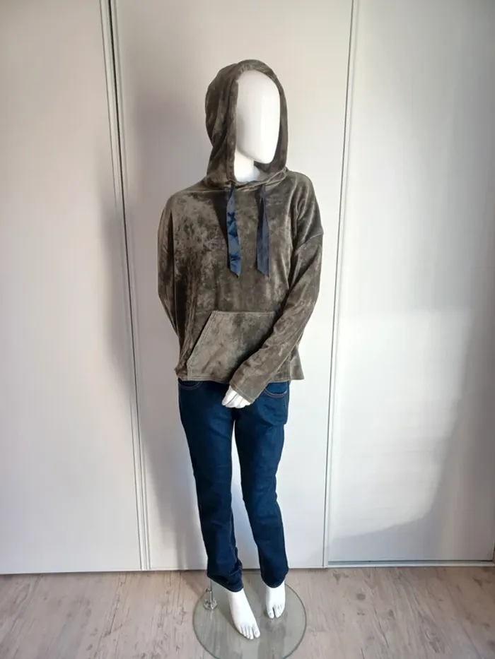 Sweat velours femme