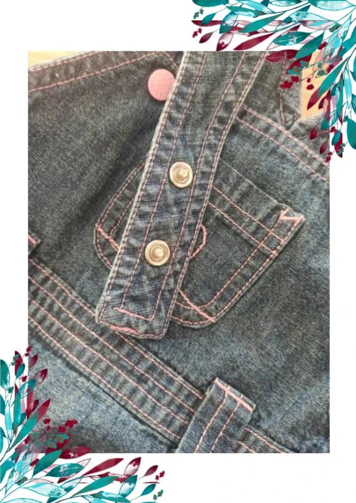 Robe jean 6 mois fille - photo numéro 5