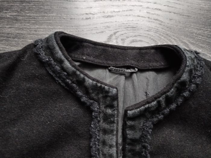 Veste noire laine vintage 38 M - photo numéro 2