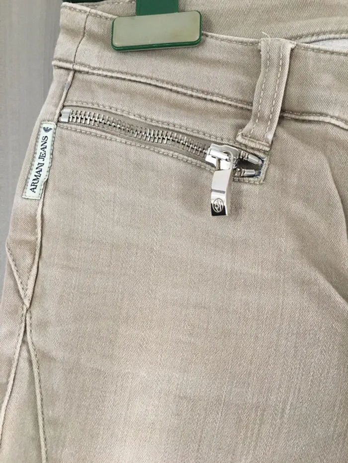Jean skinny beige Armani - photo numéro 5