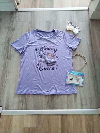 Tee shirt anniversaire taille M.