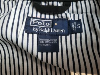 Veste Harrington Polo Ralph Lauren - Noir - Coton Premium - Taille S - Neuf 