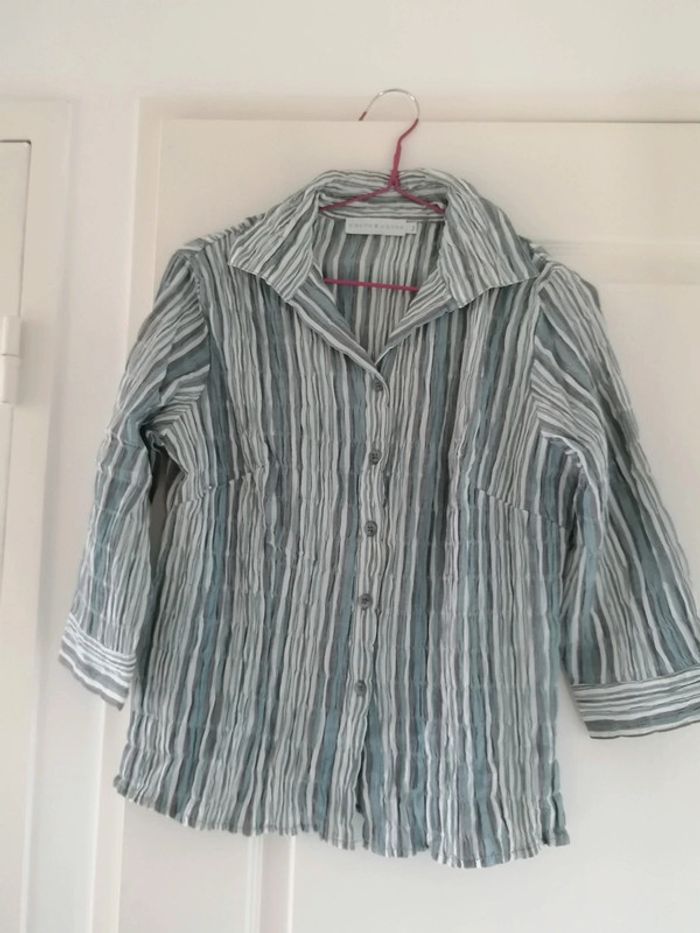 Chemise manches 3/4 portée une ou 2 taille 2