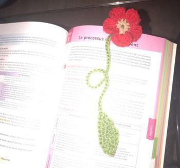 Marque pages fleurs 🌺 au crochet 🧶