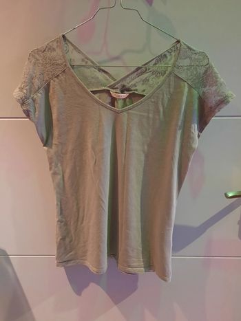 T-Shirt gris / vert - Camaieu _ Taille 2