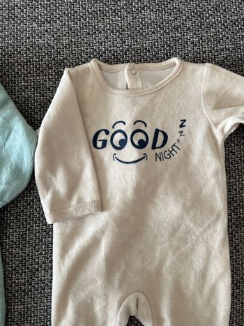 Lot de 2 pyjamas velours