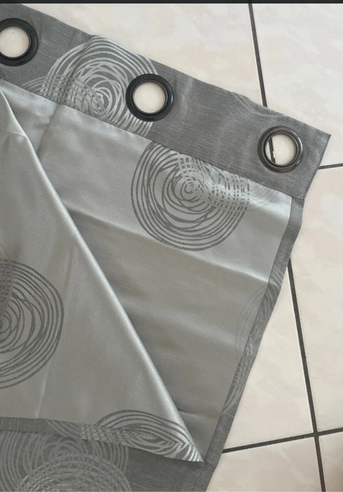 Double rideau gris - photo numéro 2