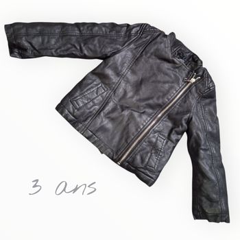 ◾ Blouson noir fille In Extenso – 3 ans ◾