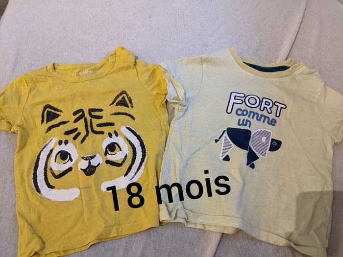 Lot de deux t-shirt 18 mois