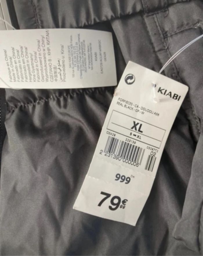 Doudoune noire taille XL neuve avec étiquettes - photo numéro 3