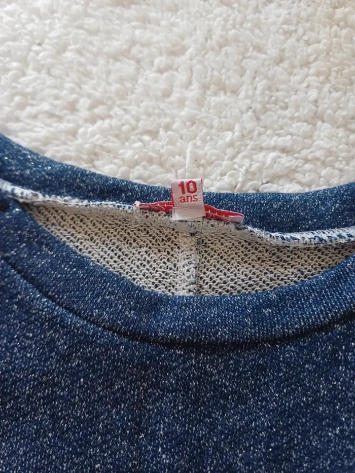 Robe marine à filaments argents - photo numéro 2