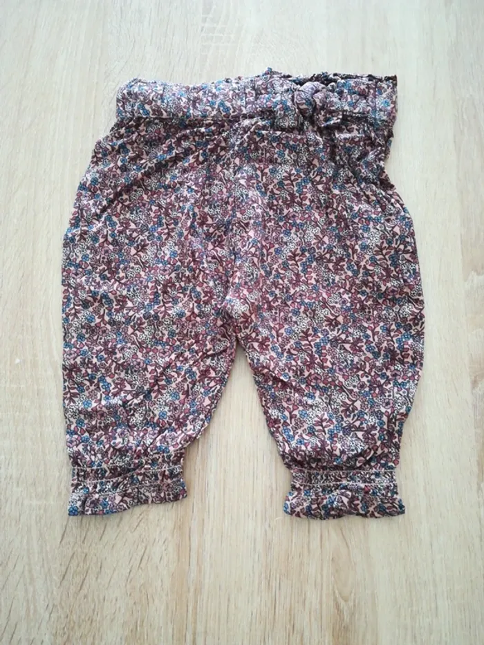 Joli pantalon ample, été, bébé fille, 3mois, Kiabi
