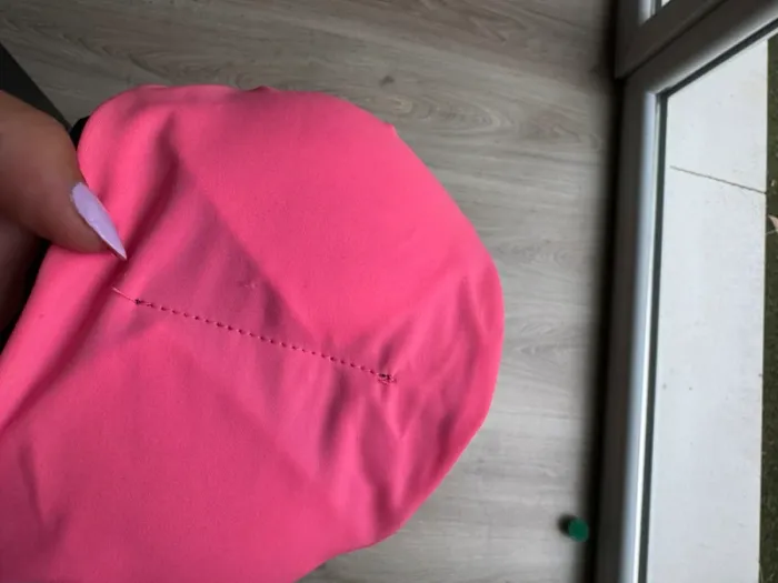 Haut de maillot de bain bandeau rose et noir réversible Power flower - photo numéro 8