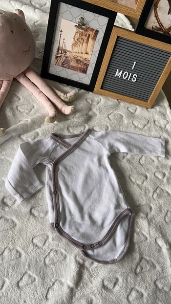 Body 1 mois manche longue