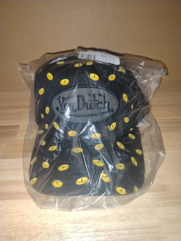 Von dutch casquette taille unique noire et jaune - photo numéro 6