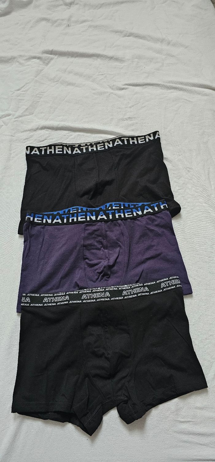 Lot de 3 boxers homme Athena NEUFS – taille L - photo numéro 2
