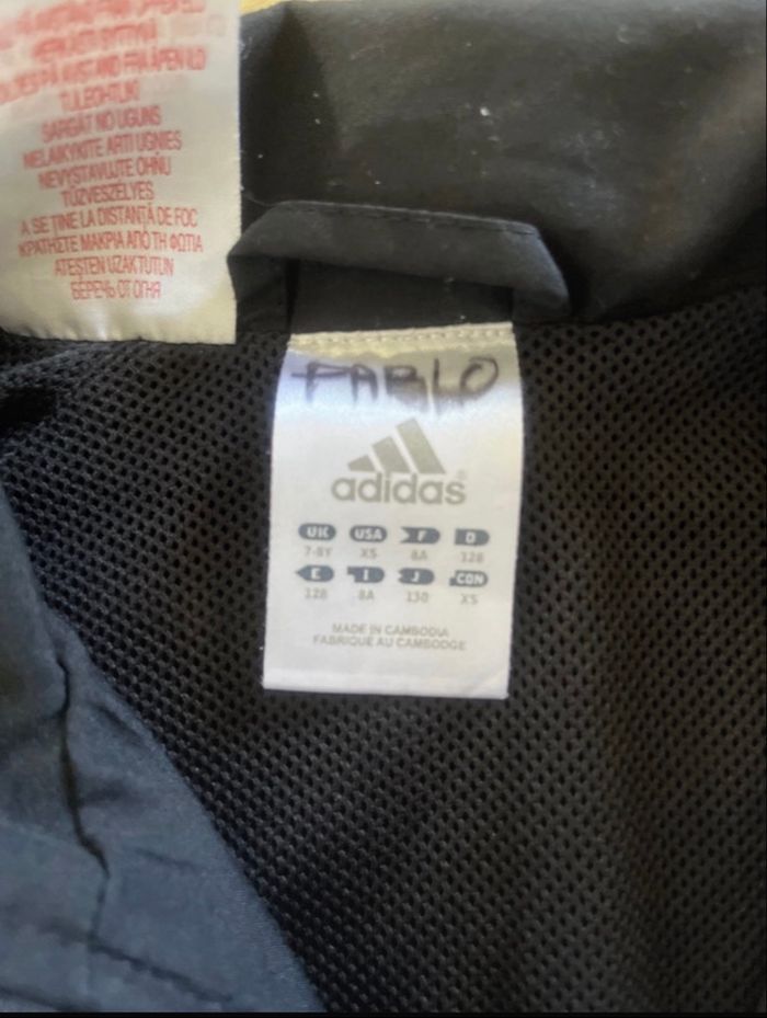 Veste Adidas noire Effet bomber - photo numéro 2