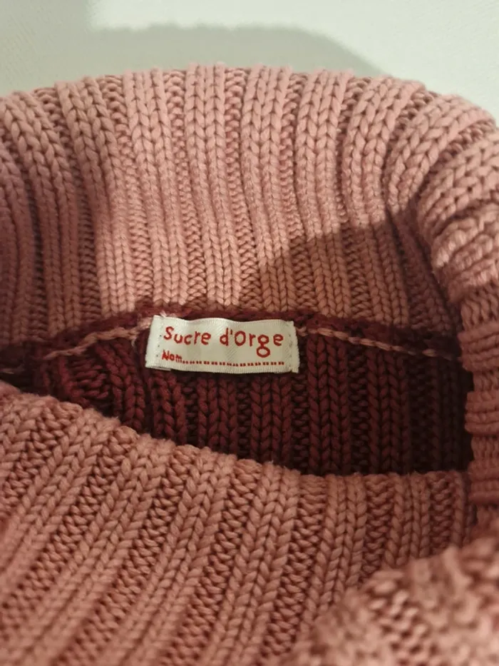 Pull col roulé rayé 6 ans 114 cm Sucre d’Orge - photo numéro 2